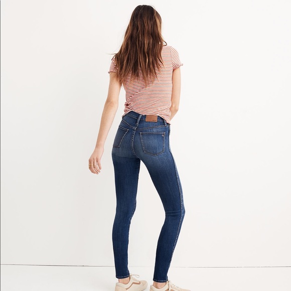 New Madewell Tall 10" High-Rise Skinny Jeans Danny - Picture 3 of 6